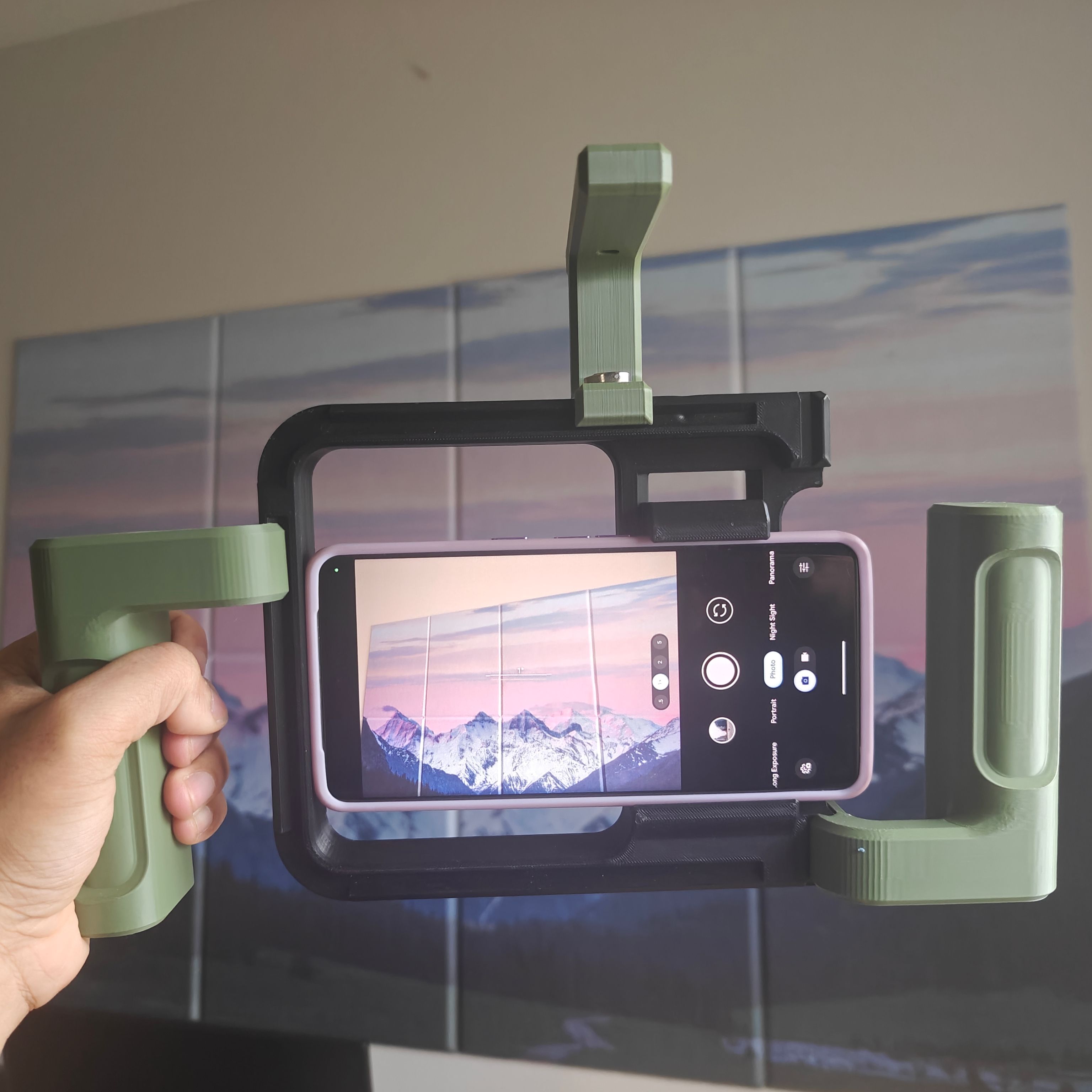 Phone Cage With Mic Holder